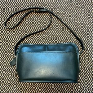 Vintage Coach Oliver bag 9902 FOREST GREEN with brass
